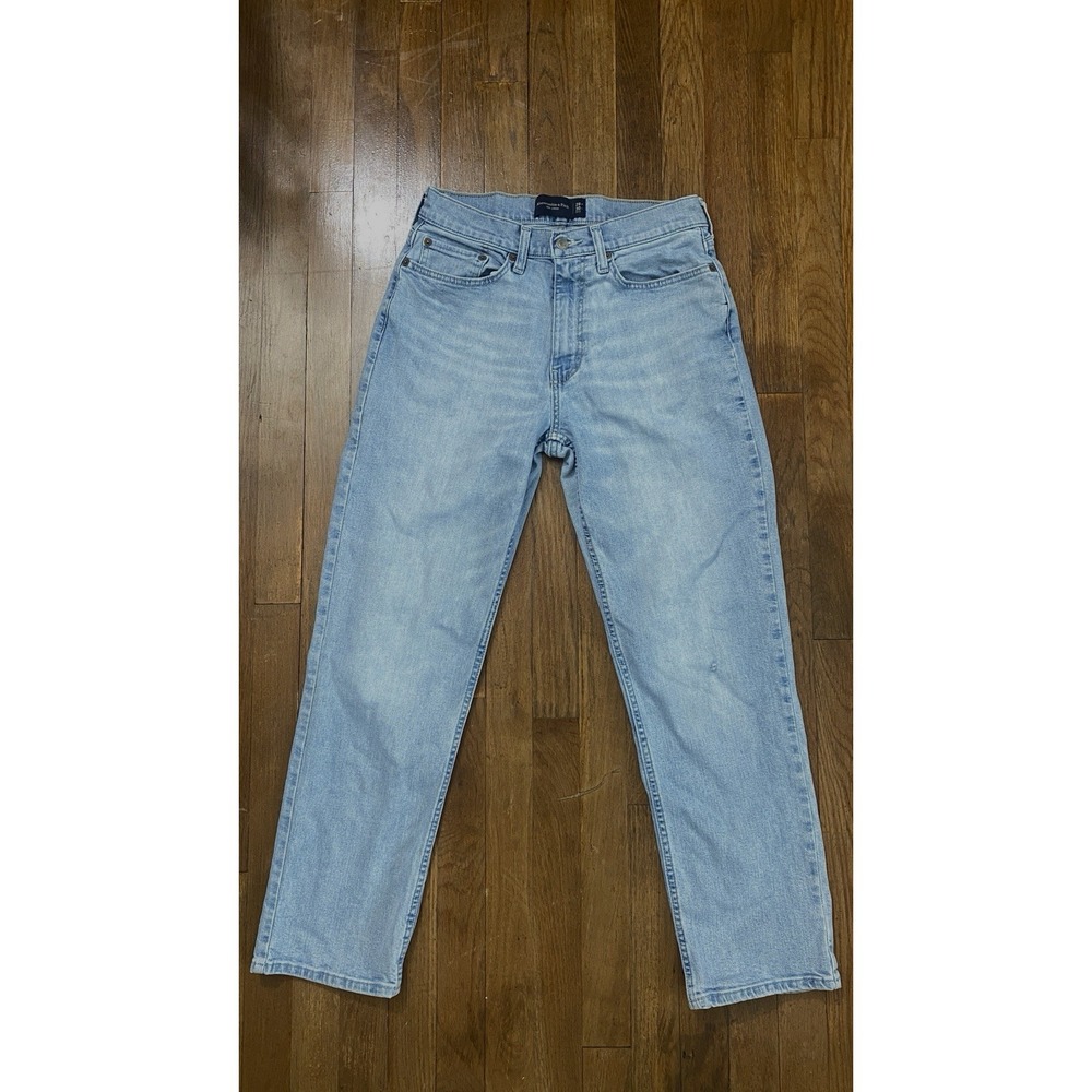 Abercrombie & Fitch Vintage Light Wash Straight Jeans
